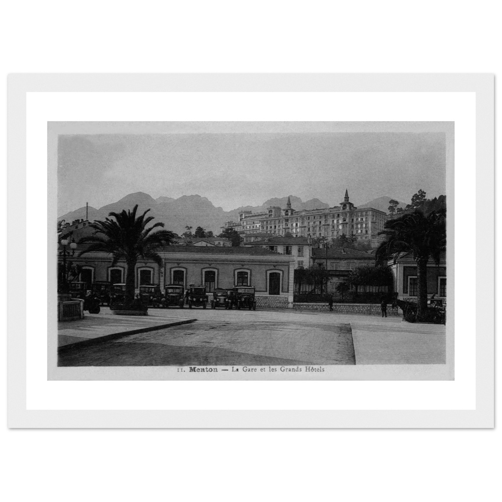 Menton - La Gare et L'Hotel