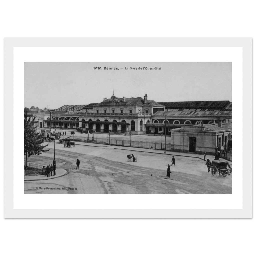 Rennes - Haute Marne - Champagne Ardenne - France    La Gare de L'ouest Etat
