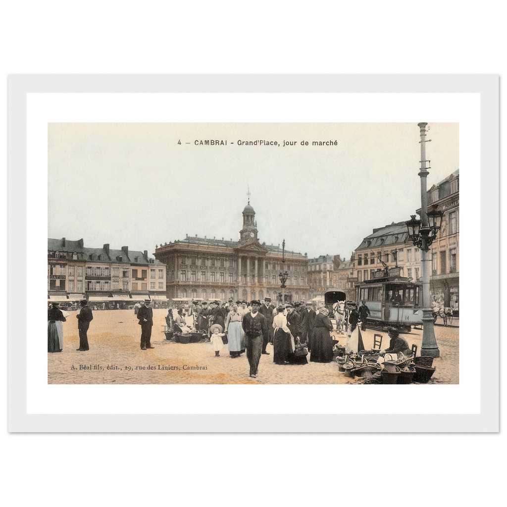 Cambrai- Grand'Place, jour de marche