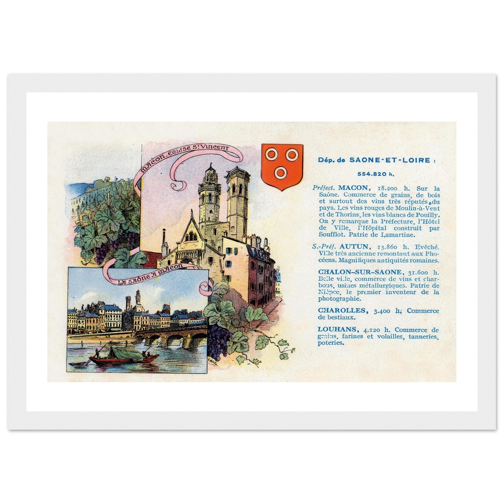 Departement - Saone et Loire - Intitule