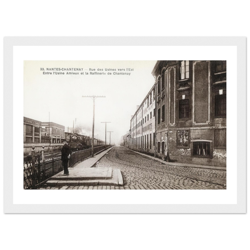Nantes- Chantenay - Rue des usines vers l'est