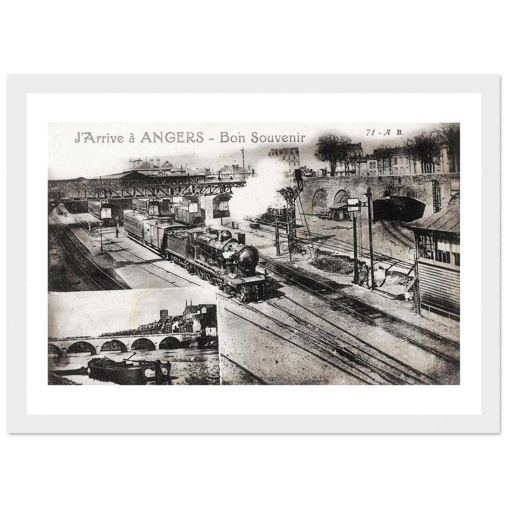 Photo souvenir, Angers, Train en marche