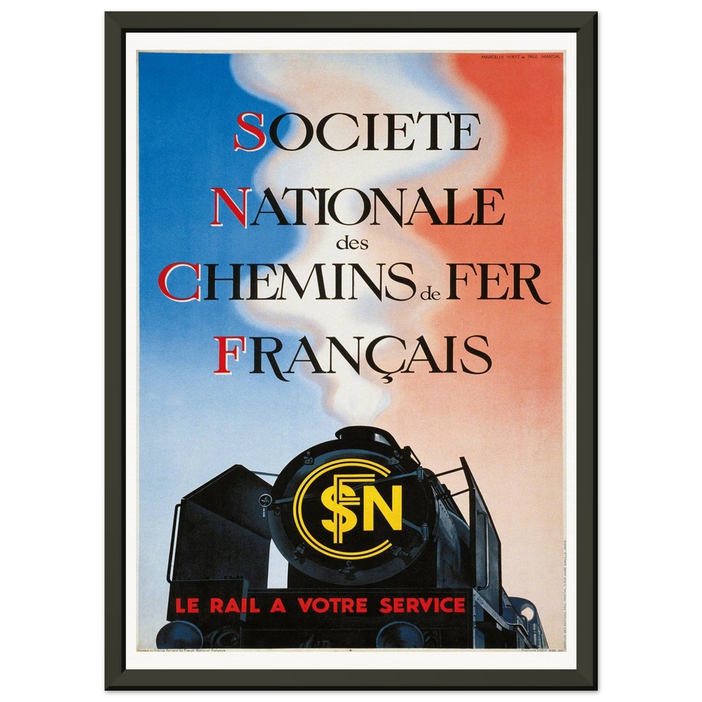 Affiche matériel SNCF