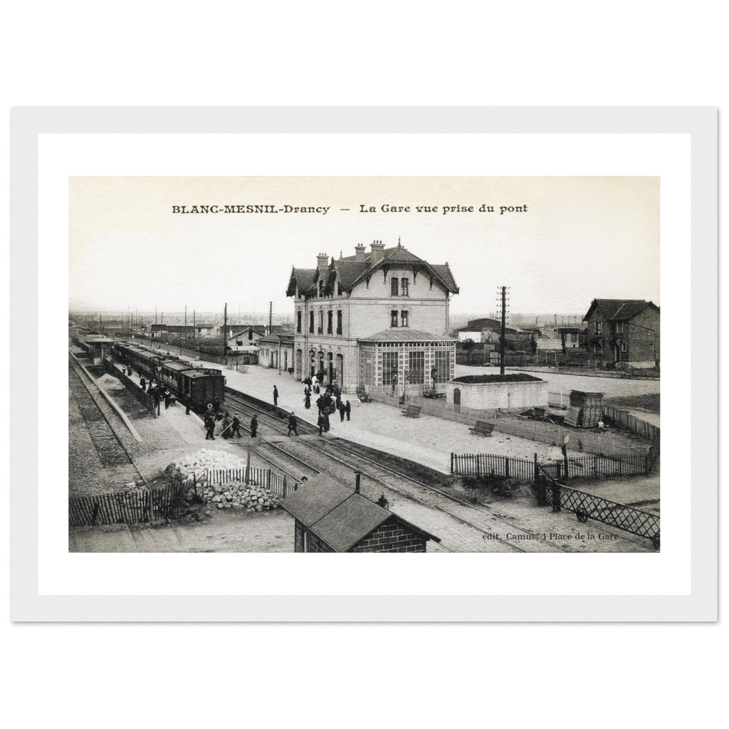 Blanc-Mesnil-Drancy - La Gare vue prise du Pont
