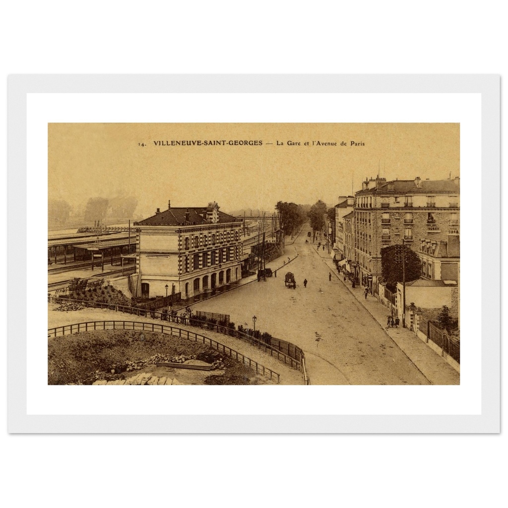 Villeneuve-Saint-Georges (S et O) _ La Gare et l Avenue de Paris