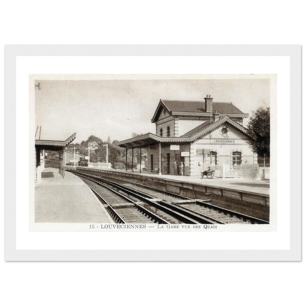 Louvecienne la gare vu des  Quais