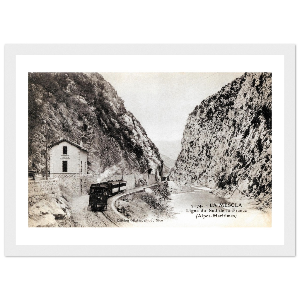 La Mescla - Ligne du sud de la France (Alpes Maritimes)