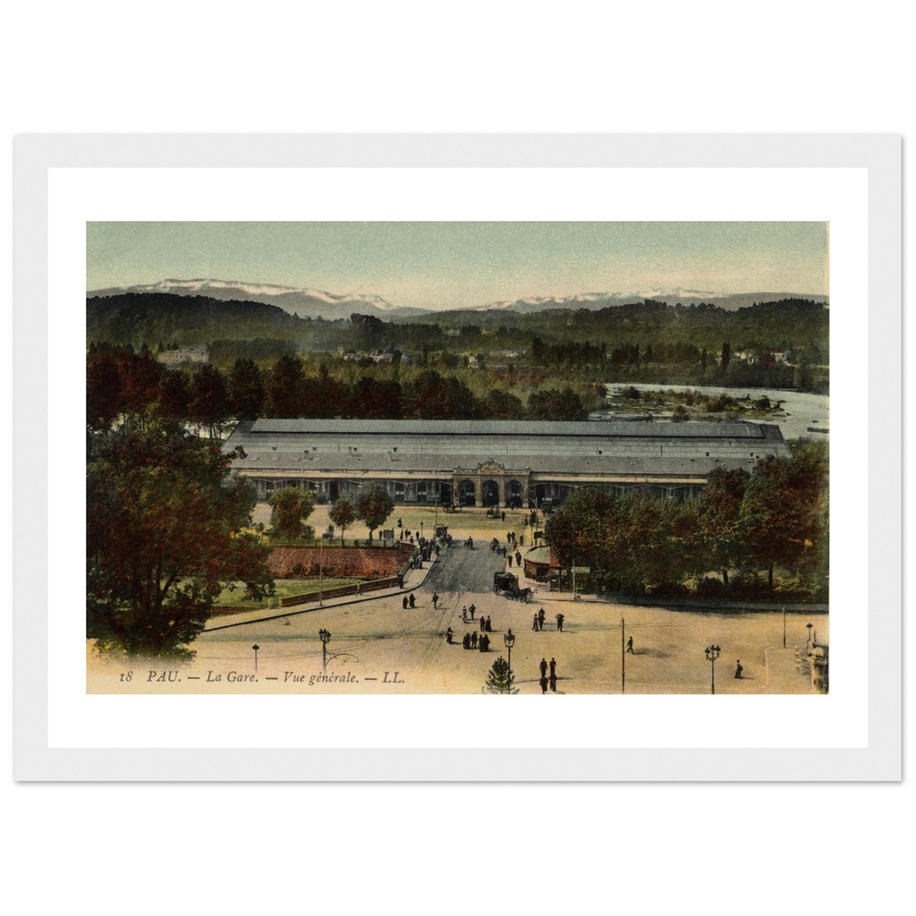Pau - La gare vue generale