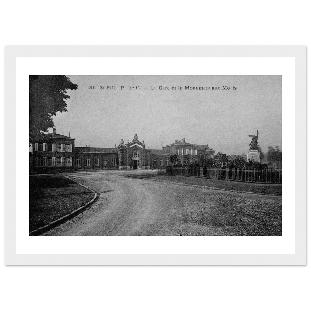 Saint-Pol - La Gare et le Monument aux Morts
