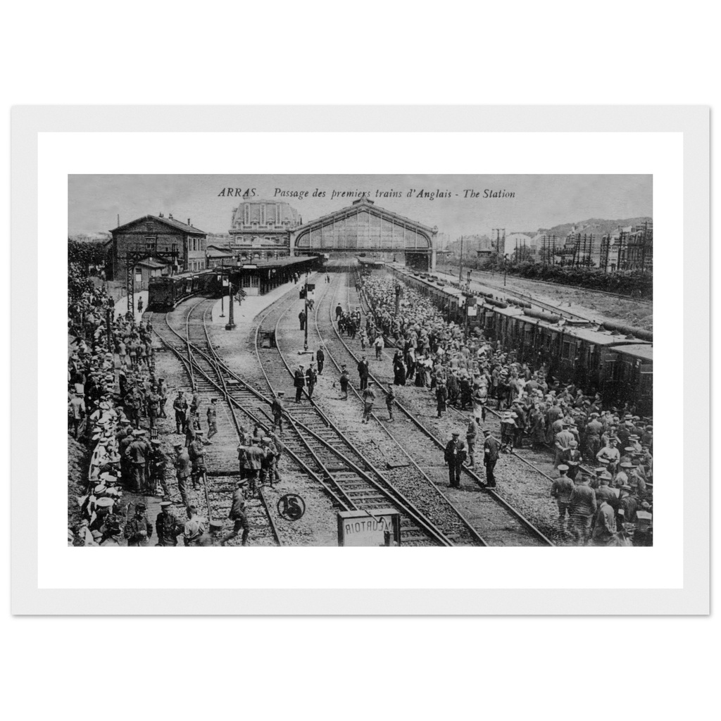 Arras - Passage des premiers trains d'Anglais