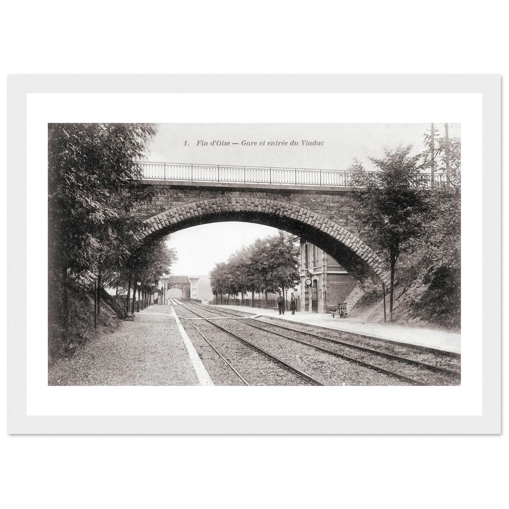 Fin d'oise - Gare et entrée du viaduc