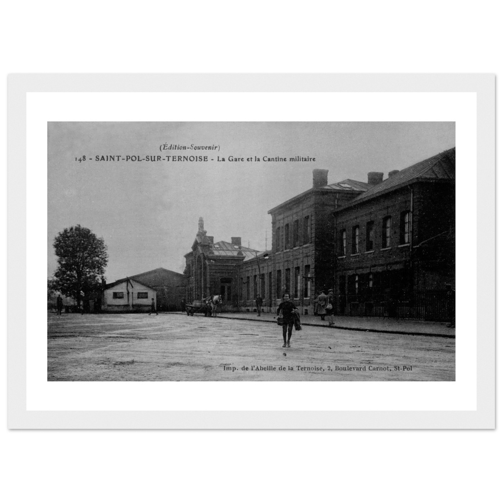ST-POL - La Gare et la Cantine Militaire