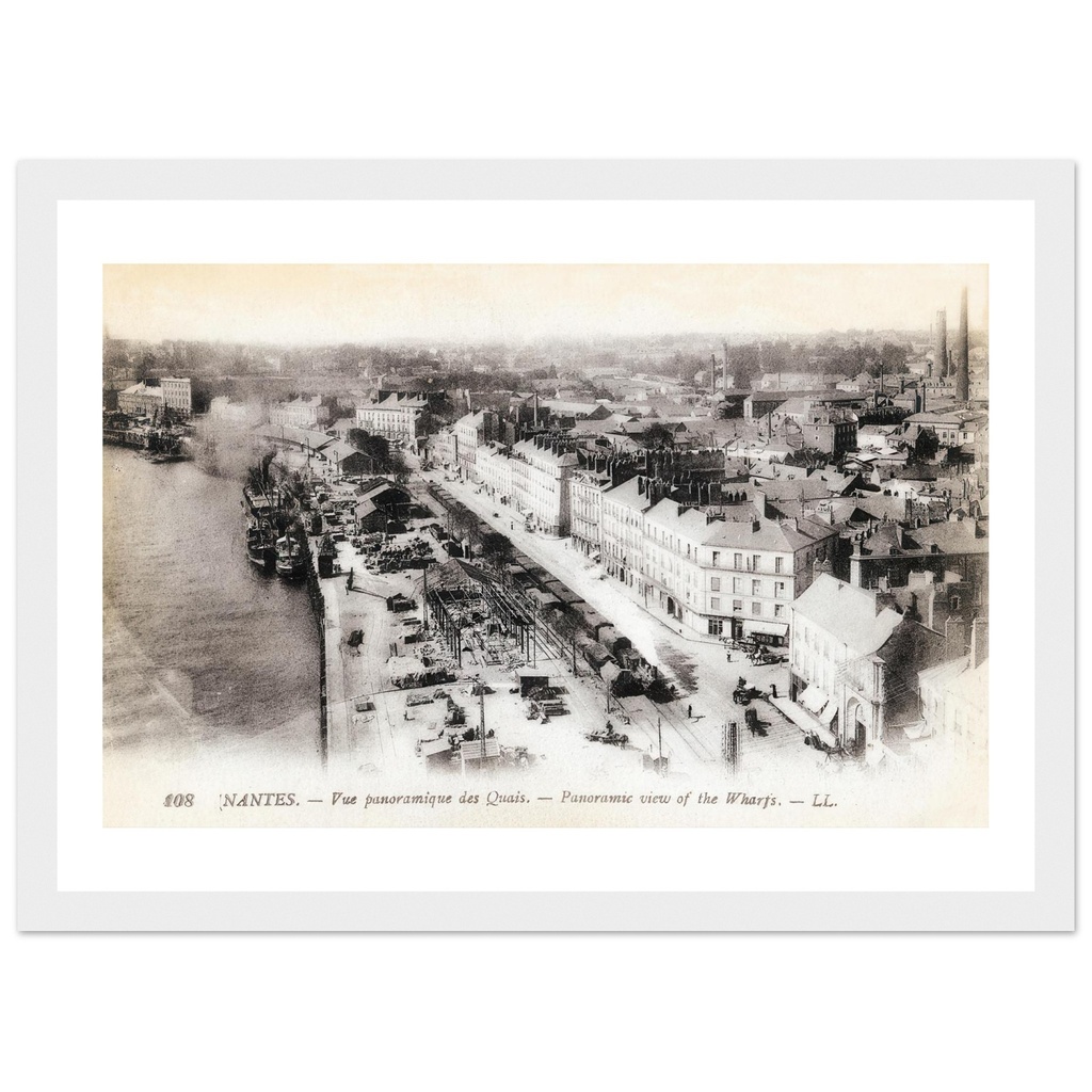Nantes -Vue panoramique du quai