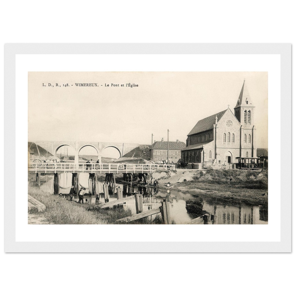 Wimereux - le pont et l'eglise