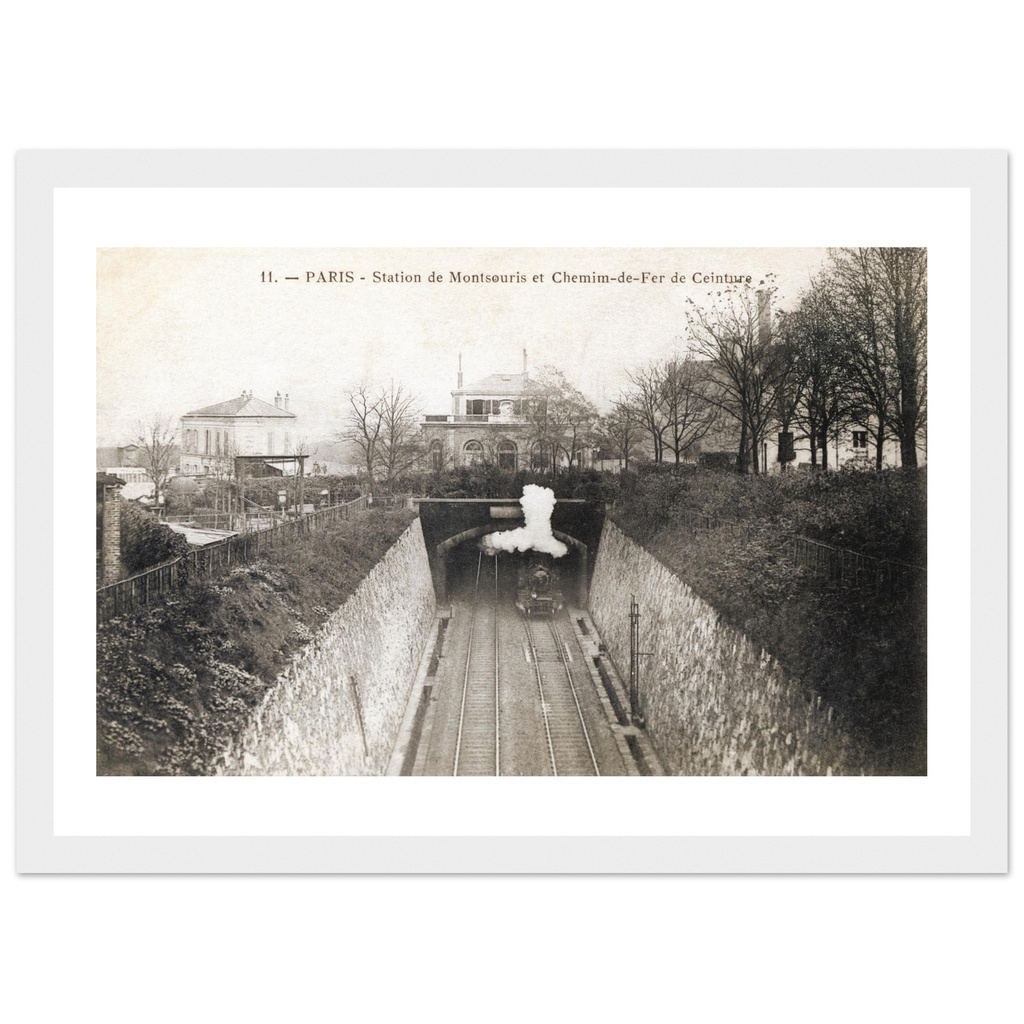 Paris - Station de Montrouris et le Chemin-de-fer de Ceinture