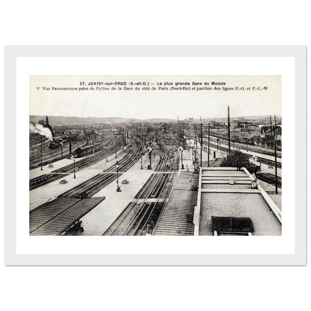 Juvisy-sur-Orge - La plus grande gare du monde - Vue panoramique