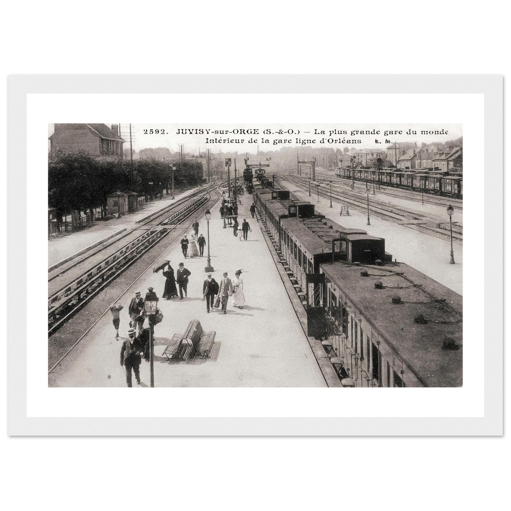 Juvisy-sur-Orge (S-et-O) - La plus grande Gare de monde, intérieur de la gare ligne d'Orléans