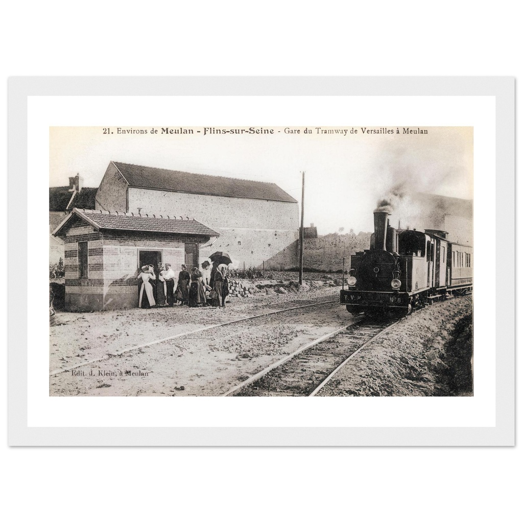 Meulan - Flins-sur-Seine gare des tramways de versailles à Melan
