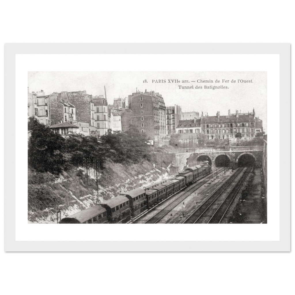 Paris XVIIe arr - Chemin de fer l Ouest - Tunnel des Batignolles