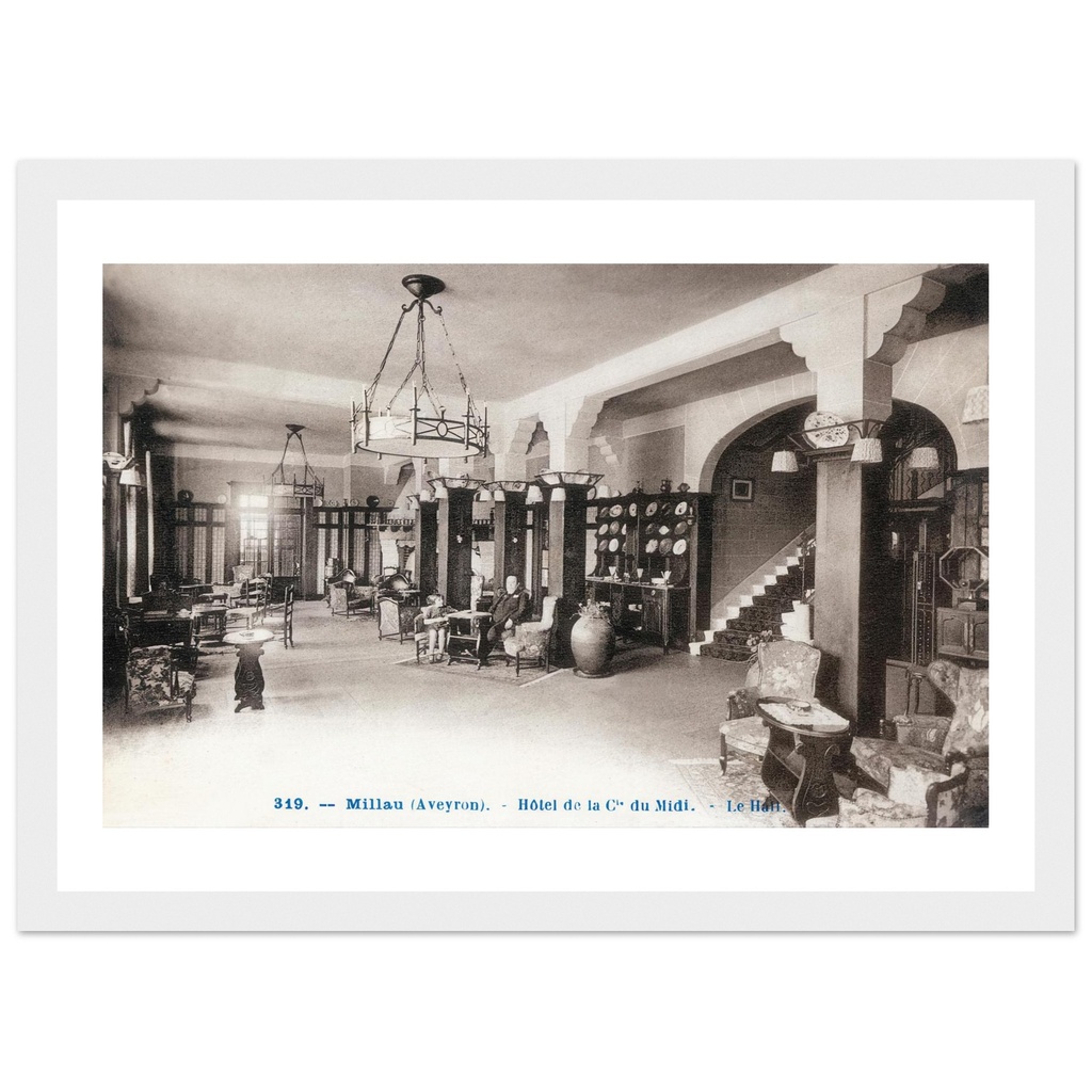 Millau (Aveyron) - Hotel de la Compagnie du Midi - Le Hall