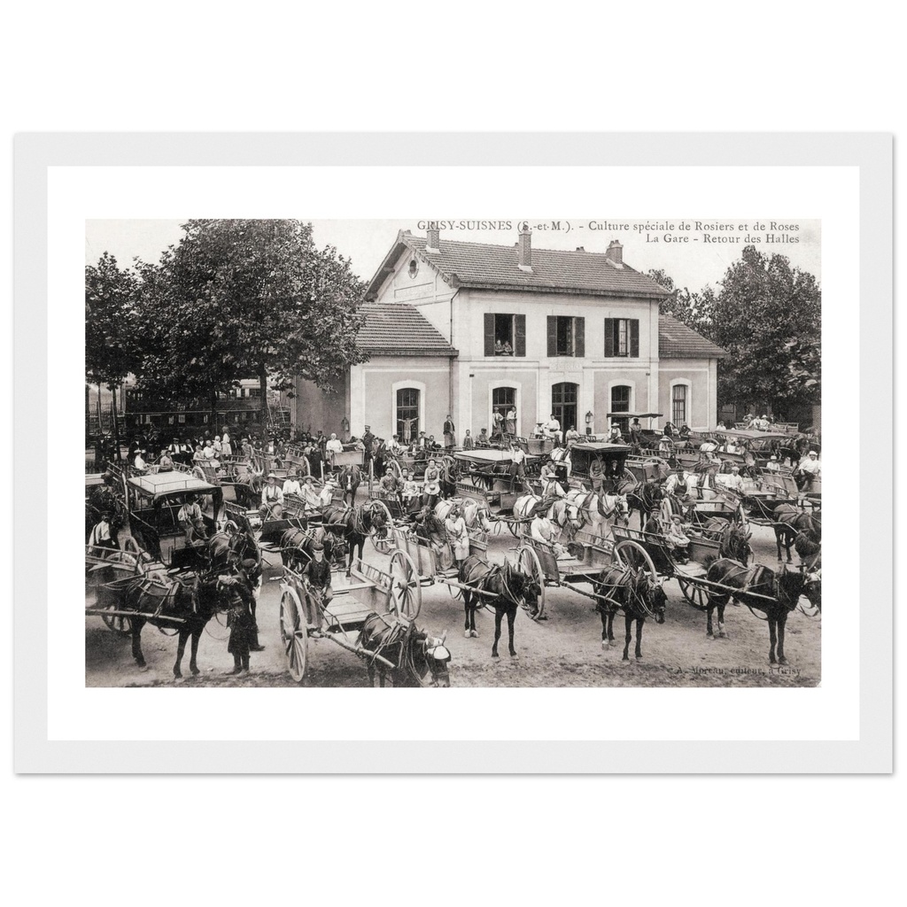 Grisy-Suisnes - Culture speciale de Rosiers et de Roses- La Gare
