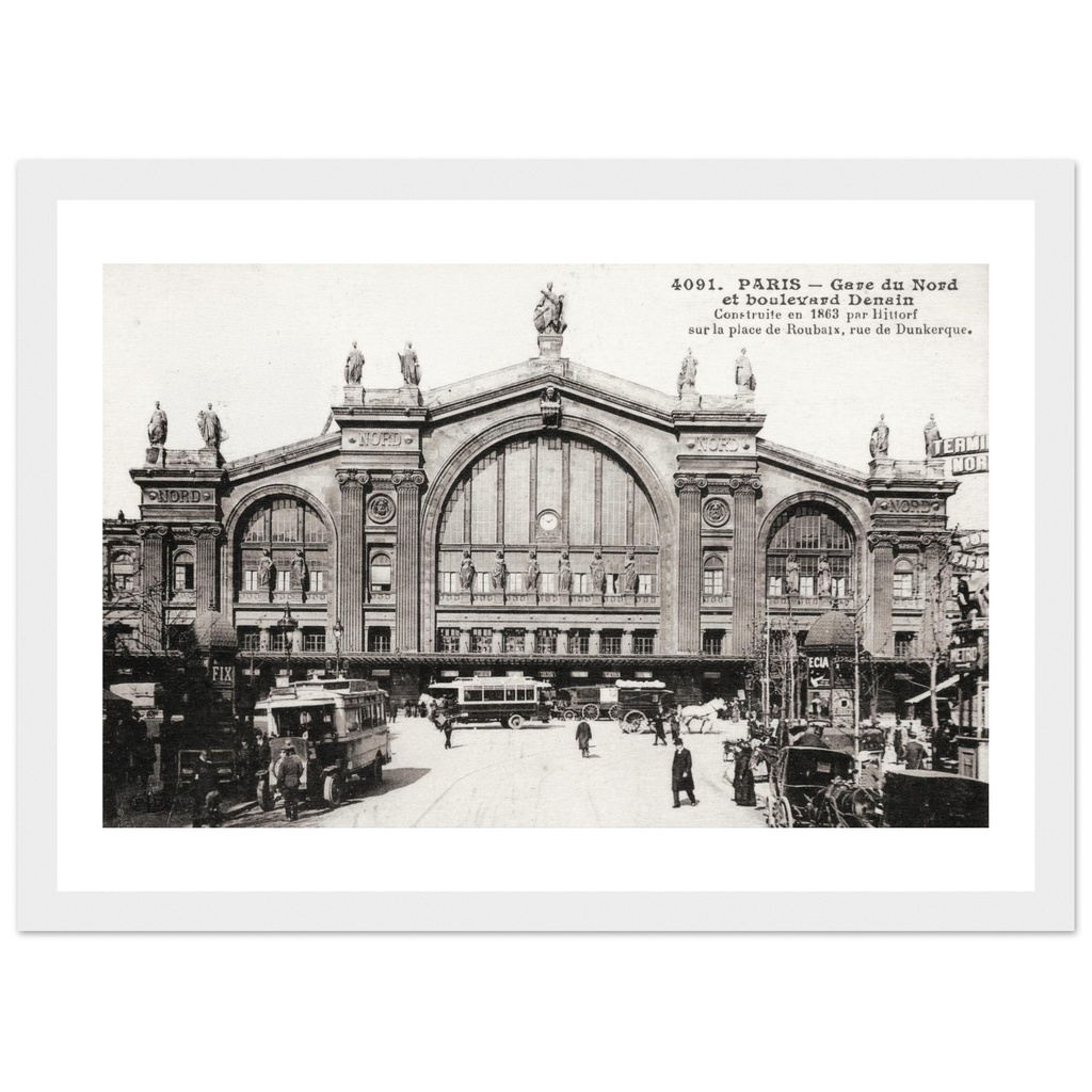 Gare du nord et boulevard Denain