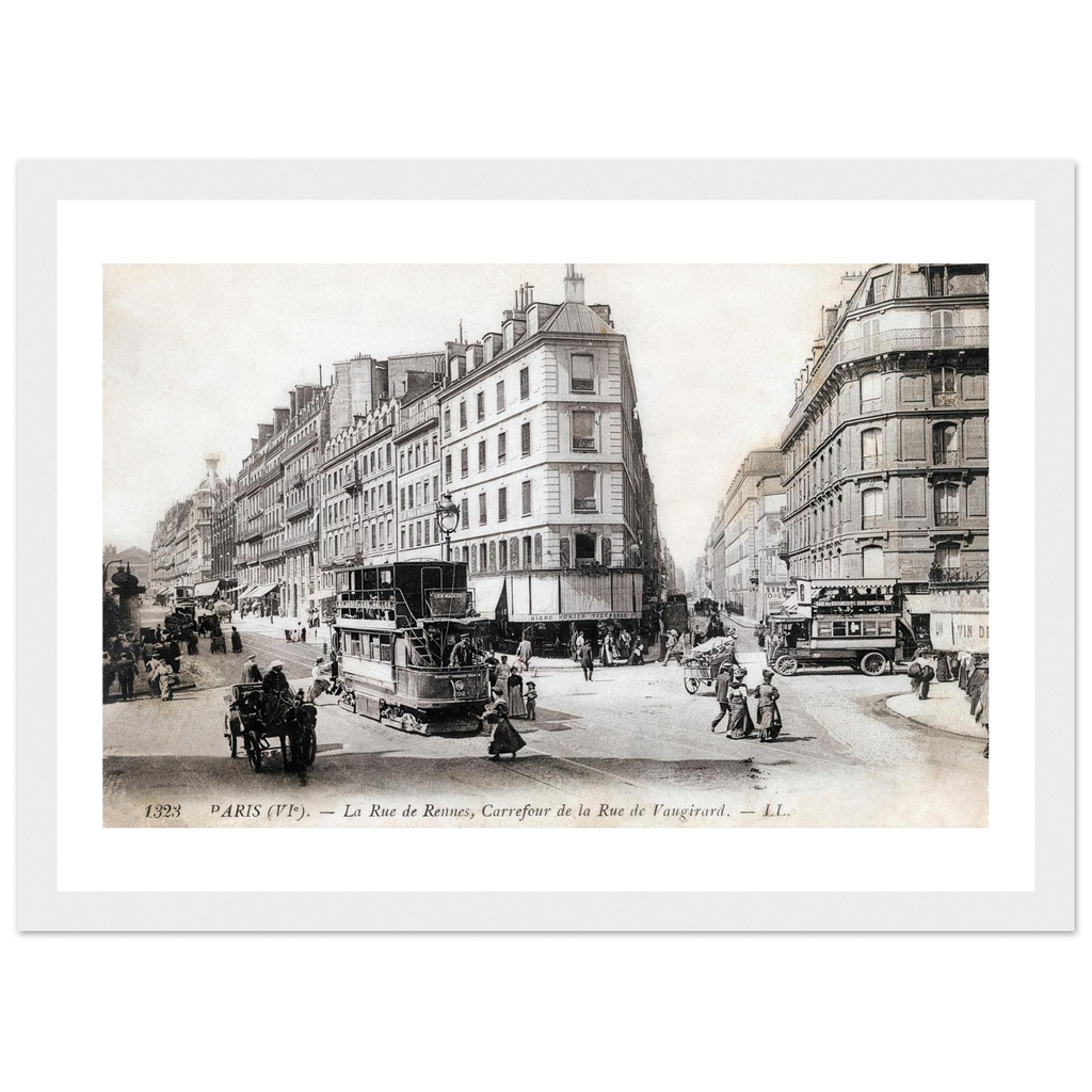 La rue de Renne, Carrefour de la rue de Vaugirard
