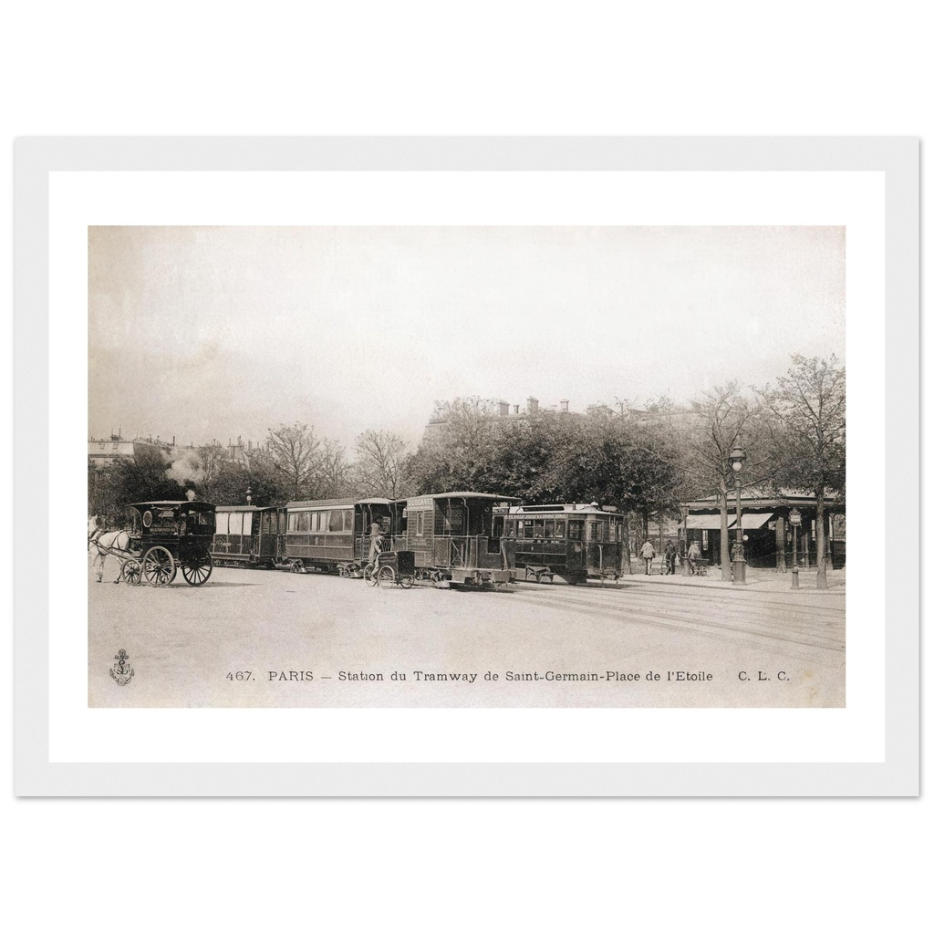 Station de tramway de St germain - place de l"etoile