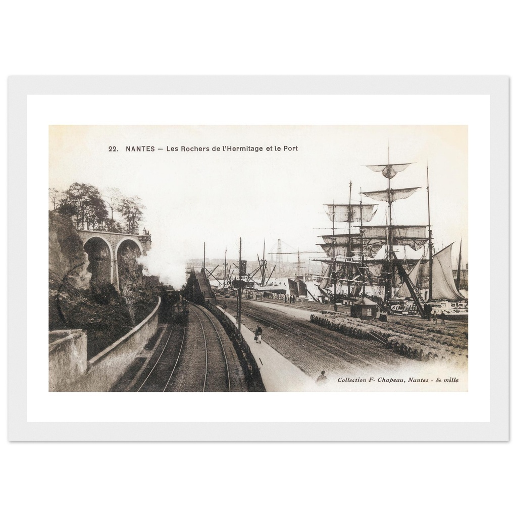 Nantes - Les Rochers de l'Hermitage et le port