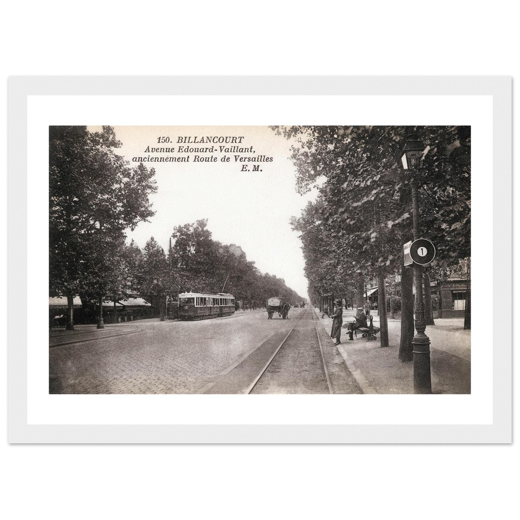 Billancourt - avenue edouard Vaillant, Anciennement route de Versaille