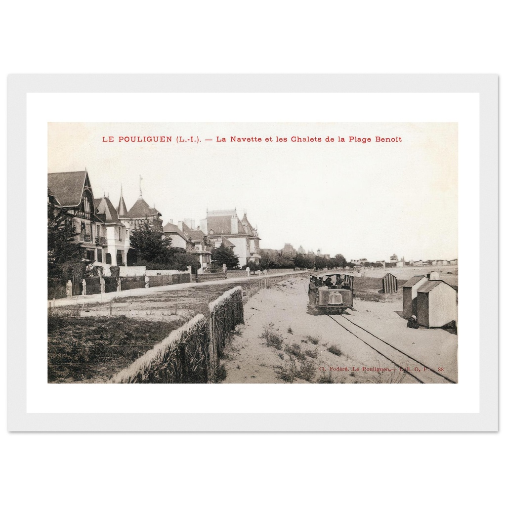 Le Pouliguen (loire inferieure) - La Navette et les chalets de la Plage Benoit