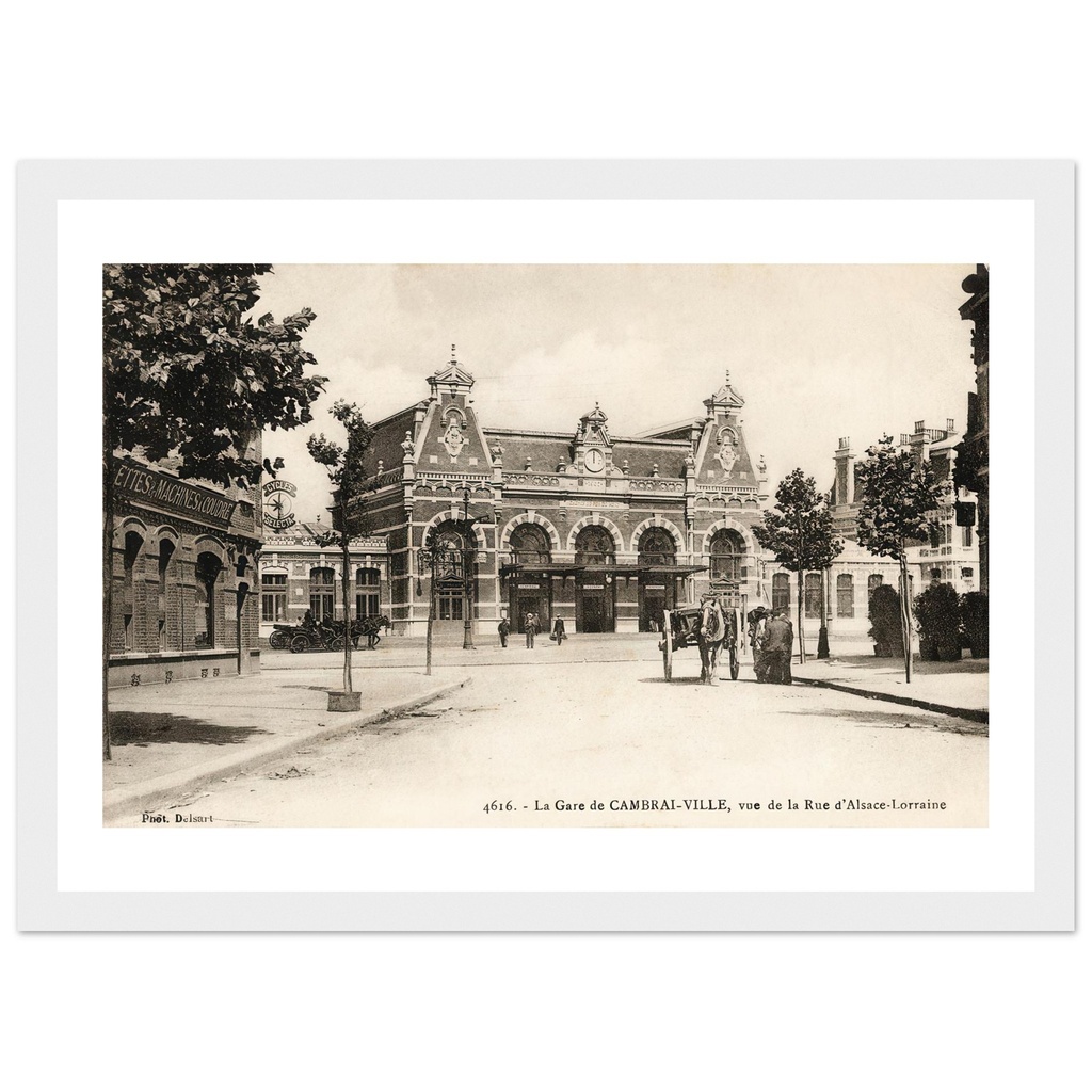 La Gare Cambrai-Ville, Vue de la Rue d'Alsace-Lorraine