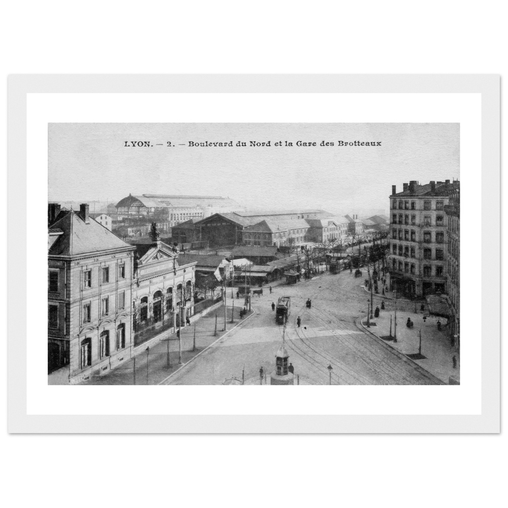 Lyon - Boulevard du Nord et la gare des Brotteaux