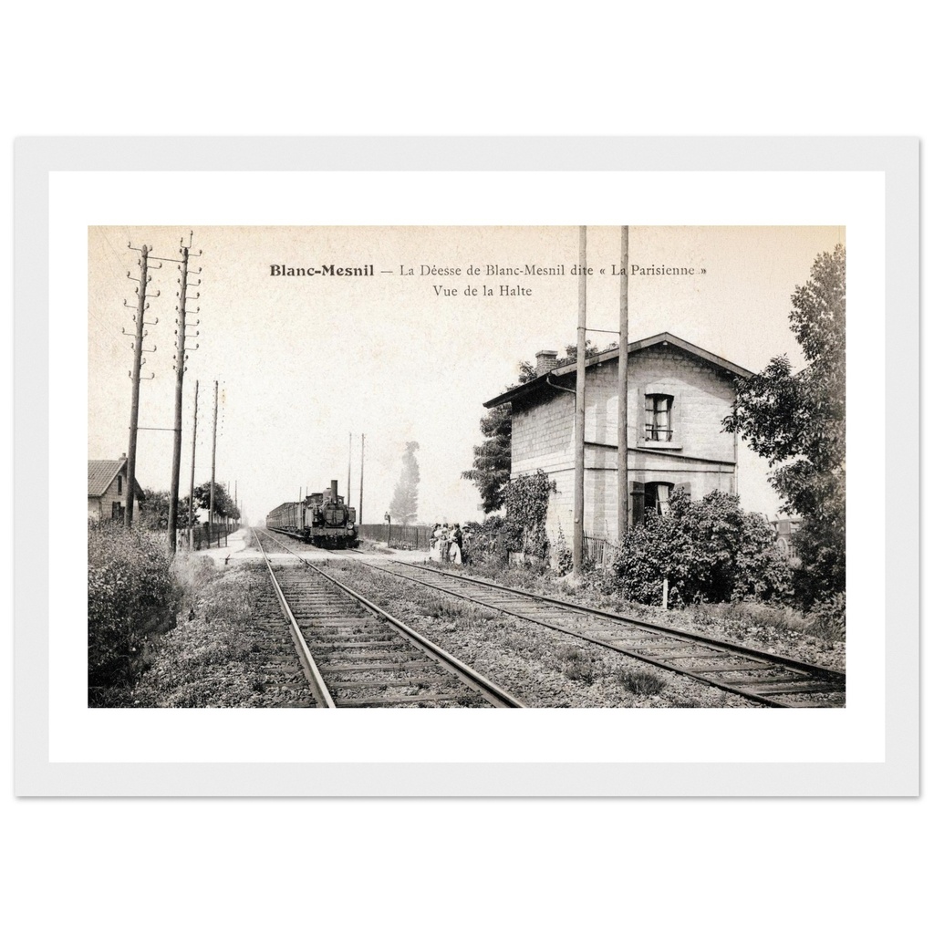 Blanc-Mesnil - La Deesse de Blanc-Mesnil dite La Parisienne - Vue de la Halte