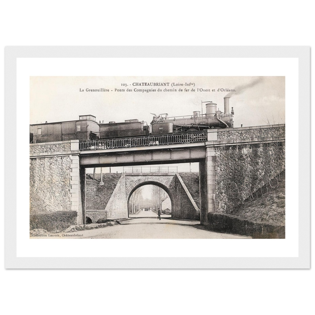 Châteaubriant (Loire inférieure) - La Grenouillère - Ponts des Compagnies du chemin de fer de l'Ouest et d'Orléans