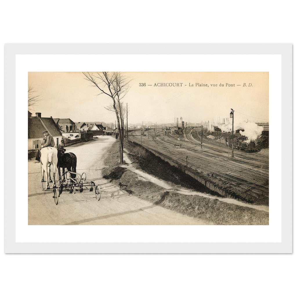 Achicourt - La plaine, vue du pont