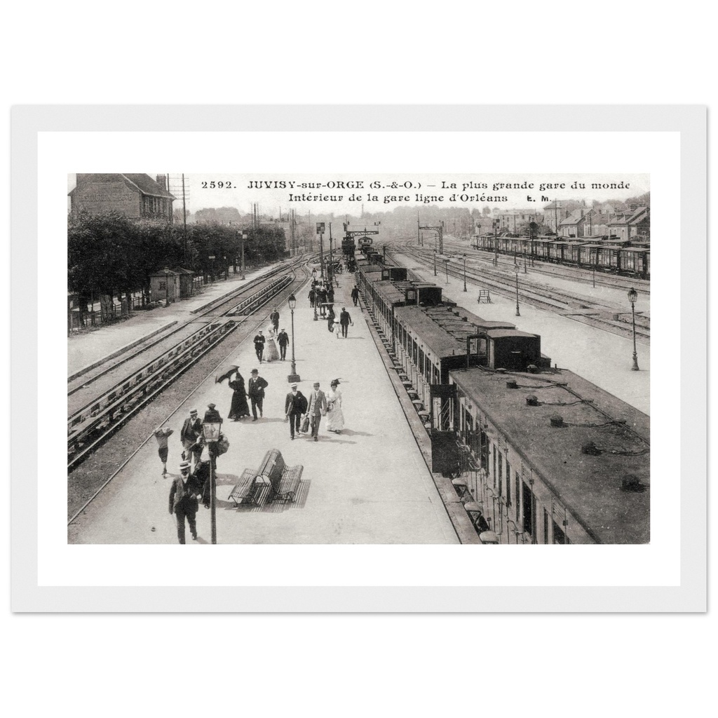 Juvisy-sur-Orge (S et O) - La plus grande gare du monde - Interieur de la gare ligne d Orleans