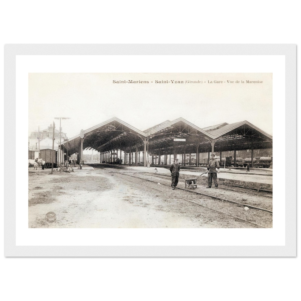 Saint-Maariens - Saint Yzan - La gare vue de la Marquise