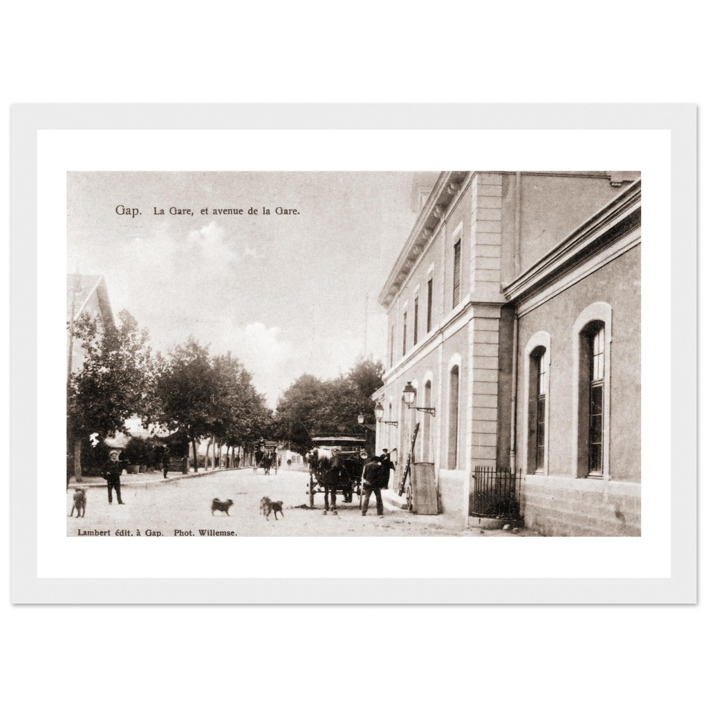 Gap - La gare et l'avenue de la Gare