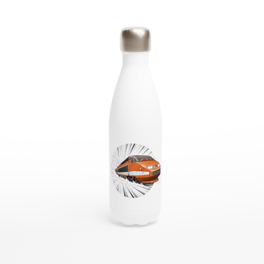 Bouteille Isotherme "TGV Orange" Élégante 500ml – Acier Inoxydable Double Paroi