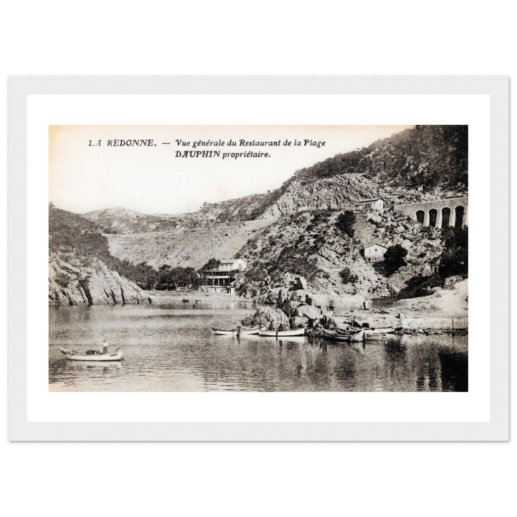 La Redonne - Vue generale du Restaurant de la plage Dauphin proprietaire