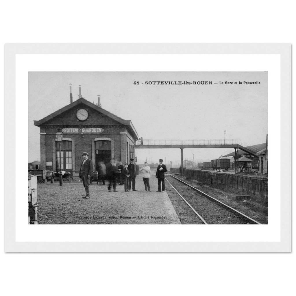 Sotteville-lès-Rouen - La Gare et la Passerelle