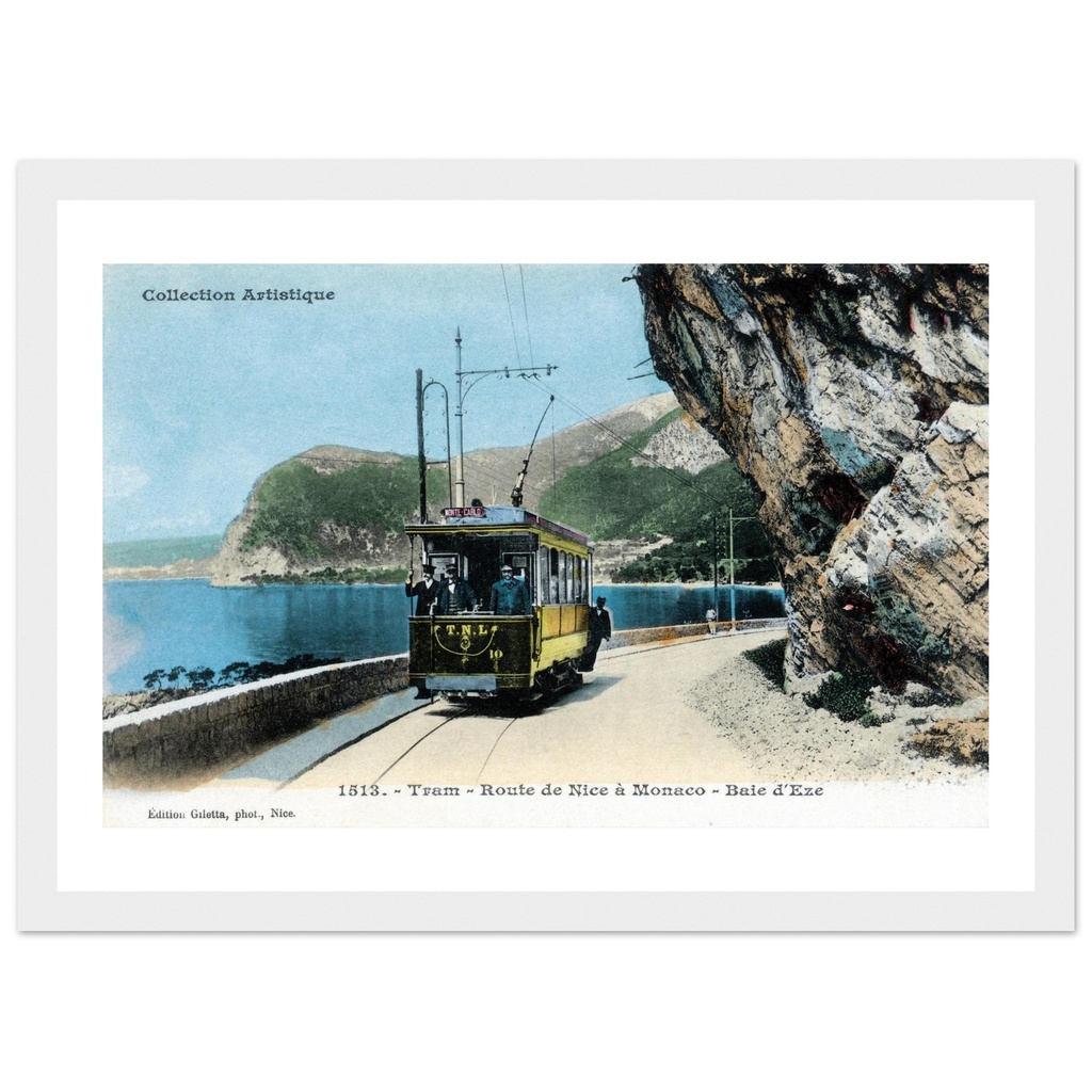 Collection Artistique - Tram - Route de Nice a Monaco - Baie d'Eze