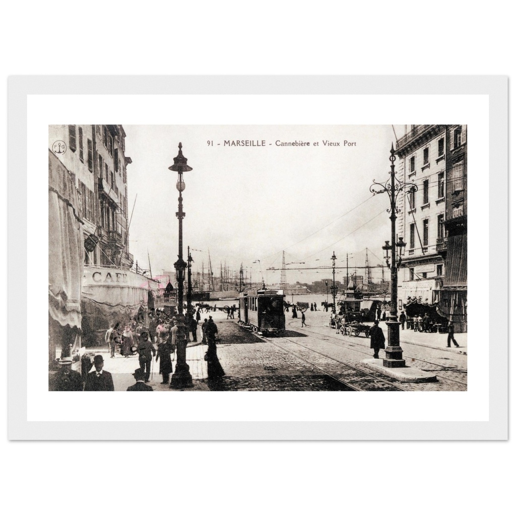 Marseille - La Cannebiere et Vieux Port