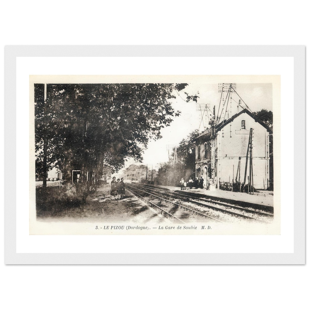 Pizou (Dordogne) - La Gare de Soubie