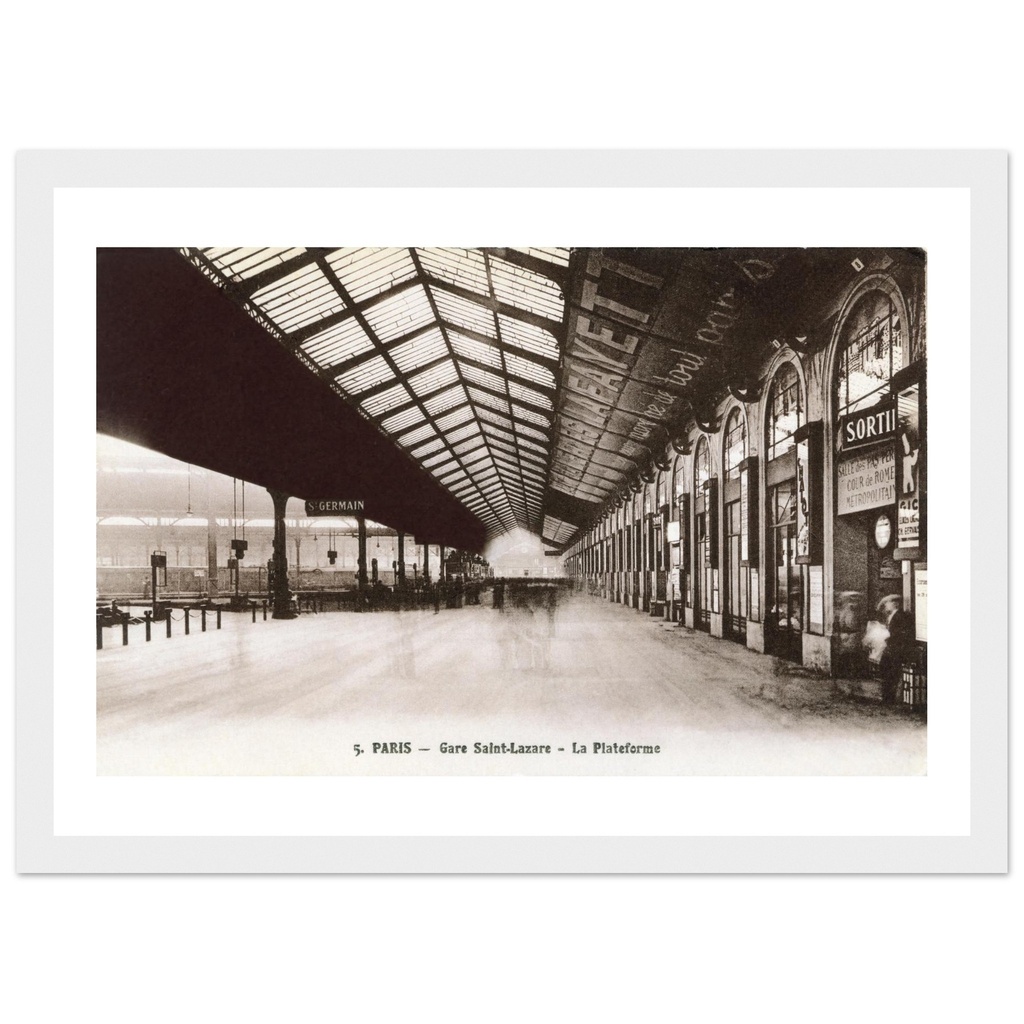 Paris gare St Lazare - la plate forme