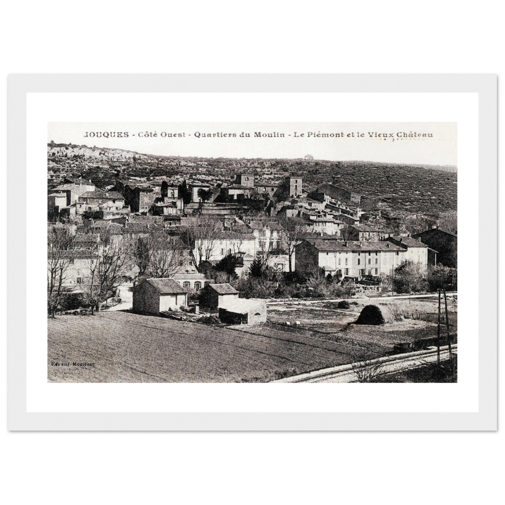 Joucques - Bouches du Rhone - PACA - France   Cote Ouest - Quartiers du Moulin - Le Piemont et le Vieux chateau