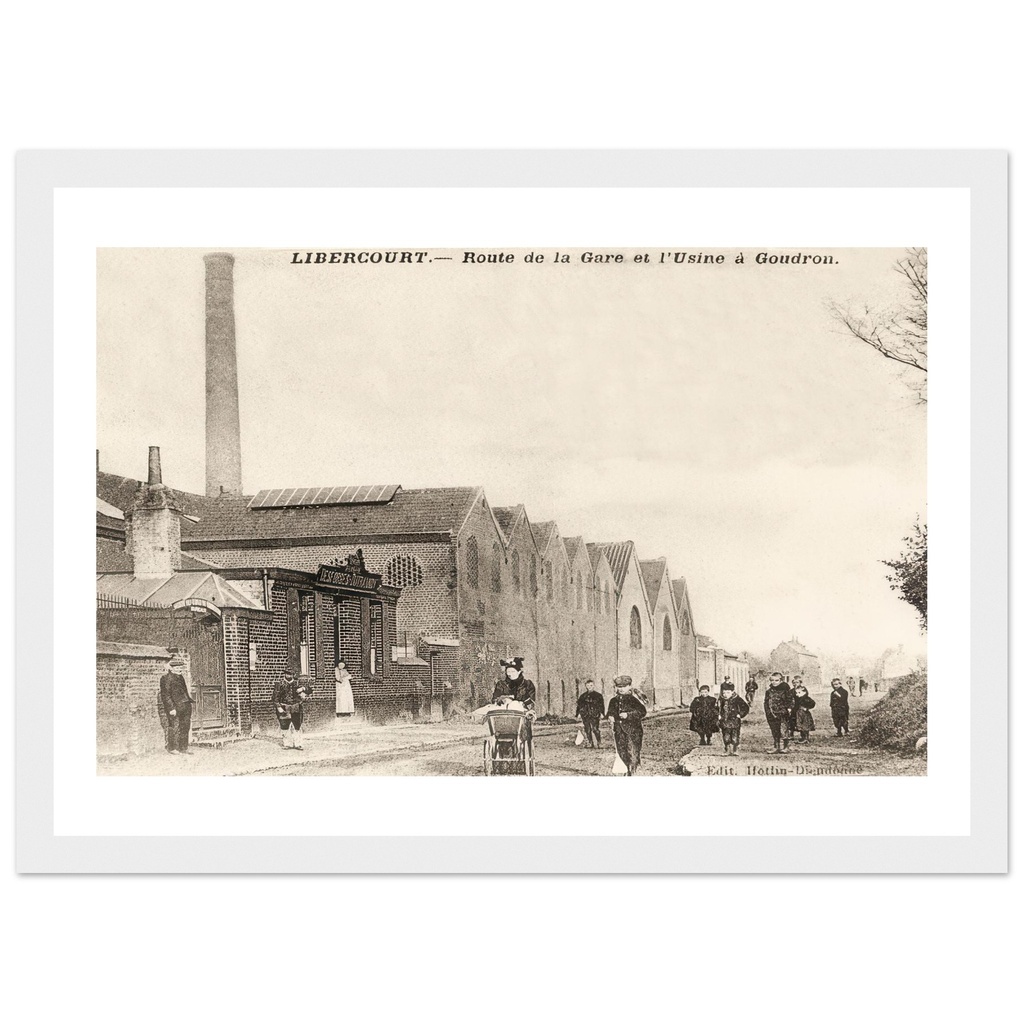 Libercourt- route de la gare et l'usine a goudron