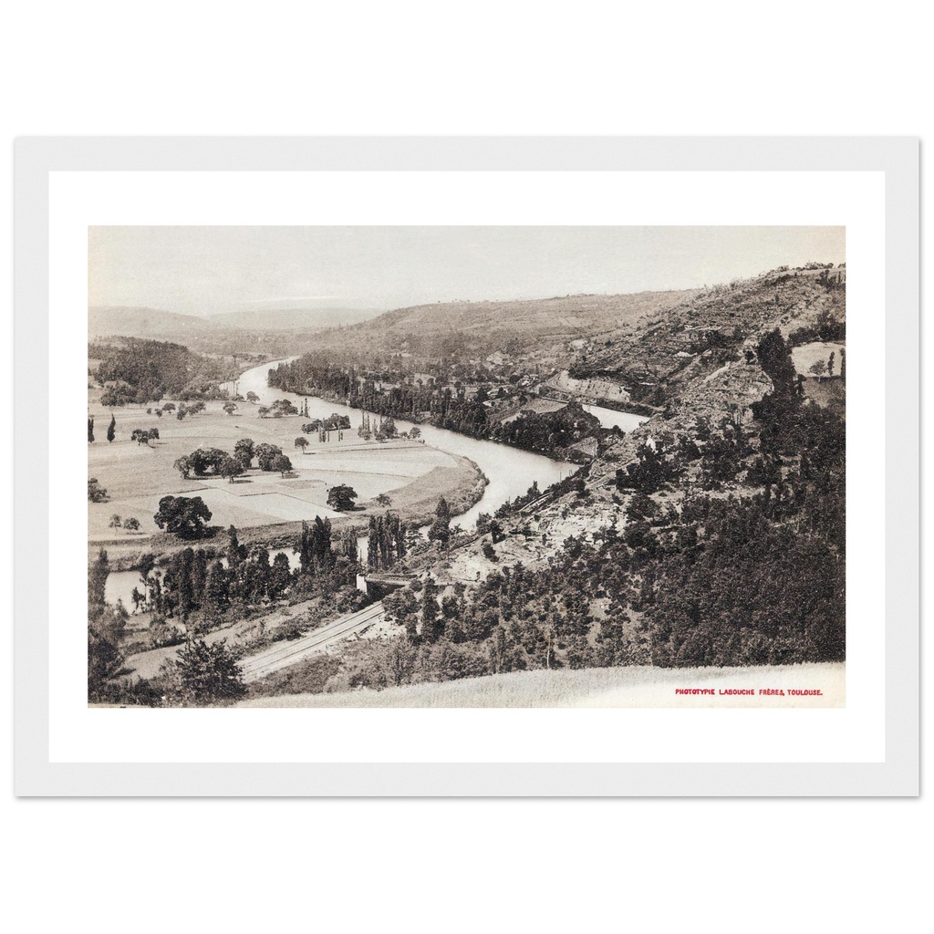 Le Lot -Vallee du Lot, prise de Capdenac-le-Vieux