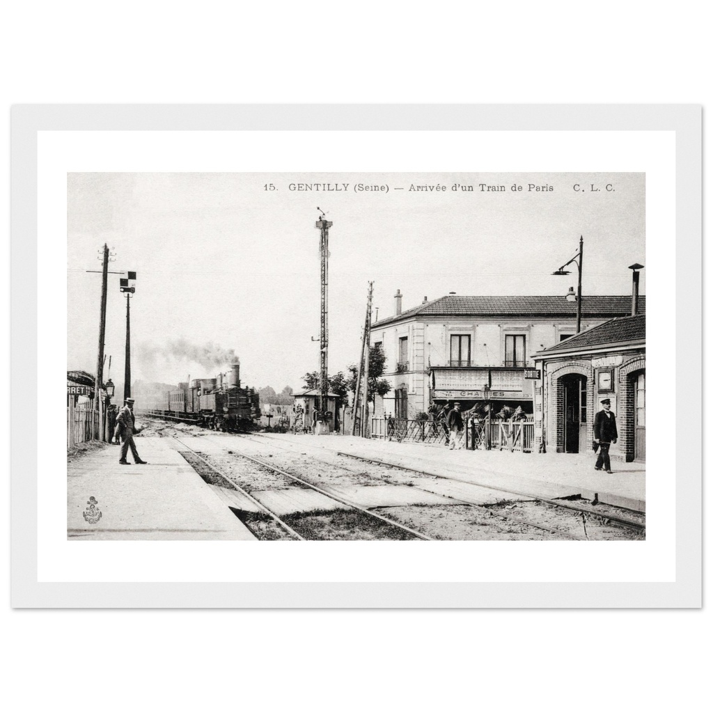 Gentilly - Arrivee d un Train  de Paris